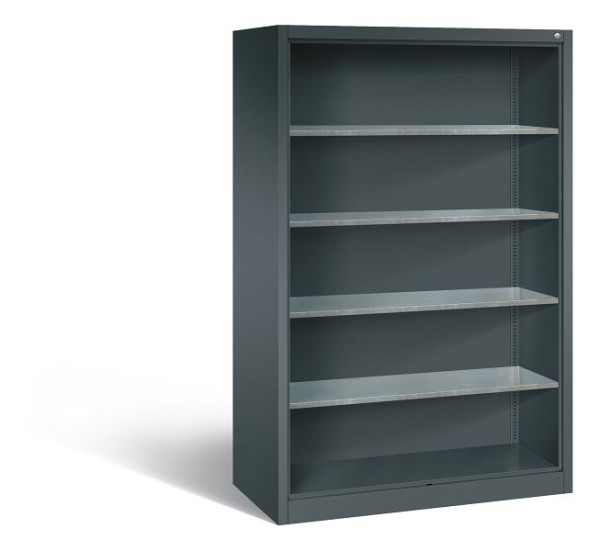 C+P Stahlregal mit Rückwand Acurado, H1950xB1200xT600mm, Farbe: Anthrazit, 8932-02 S10016