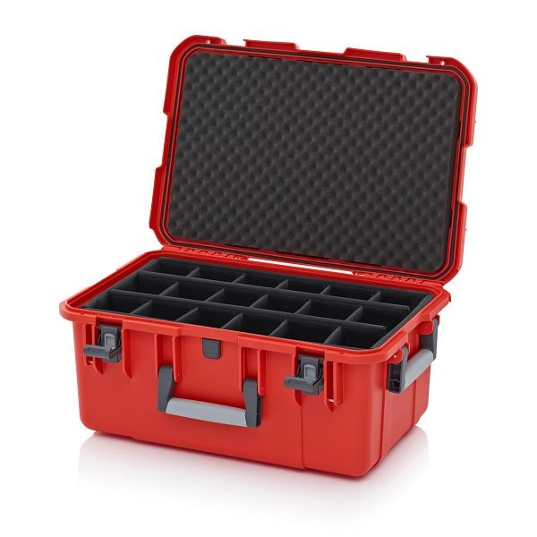 Auer Schutzkoffer Pro, Blutorange, ohne Schloss, Polstereinlage, CP G 6427 B4-2002