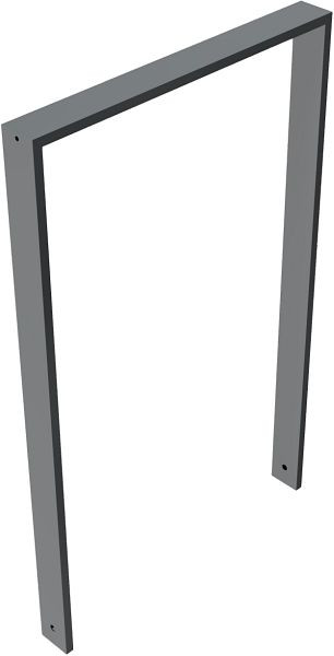 Schake Anlehnbügel aus Stahlrohr Rechteckrohr, 80 x 20 mm, ohne Querholm, Gesamtbreite: 750 mm, feuerverzinkt und beschichtet DB 703, 458_075B