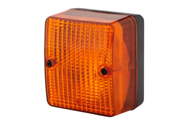 HELLA Blinkleuchte - Halogen - 12/24V - Anbau/geschraubt - Lichtscheibenfarbe: gelb - Stecker: Flachstecker - hinten, 2BA 996 012-071