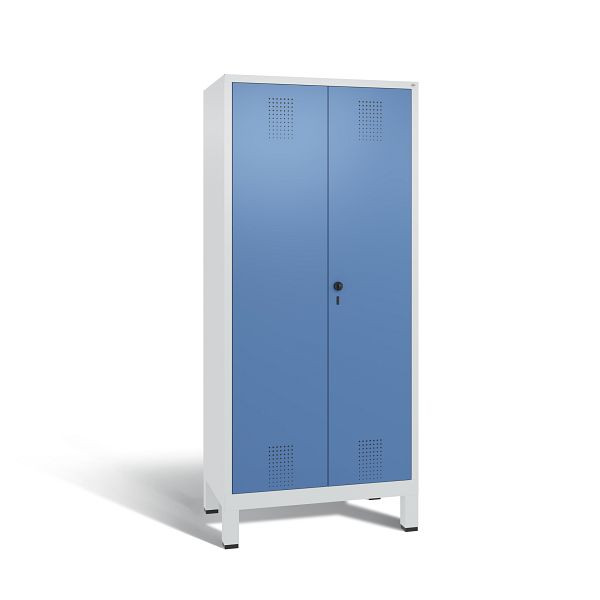 C+P Spind Evolo, 2 Abteile, H1850xB810xT500 mm, Grau/Fernblau, 48012-22B S10046