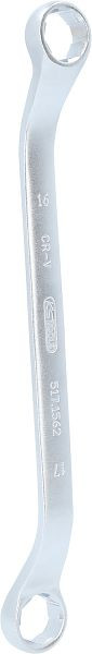 KS Tools RESCUEpower Doppel-Ringschlüssel gekröpft 16x17 mm, 517.1562