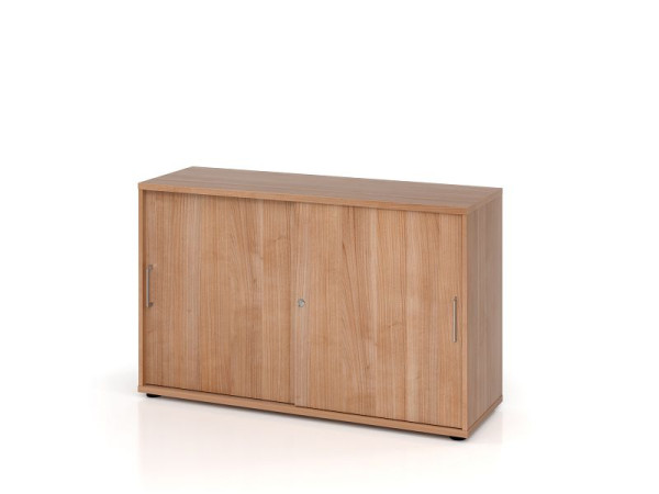 Hammerbacher Schiebetürschrank 1752S BS, 2 OH, Korpus: Nussbaum / Front: Nussbaum, 120 x 40 x 74,8 cm (BxTxH), V1752S/N/N/BS