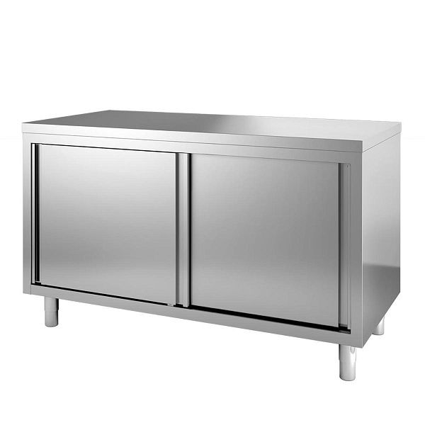 Vaiotec TOPLINE Arbeitsschrank 600 / 2 Schiebetüren, 40 mm starke Arbeitsplatte, 120x60x85 cm, 10371