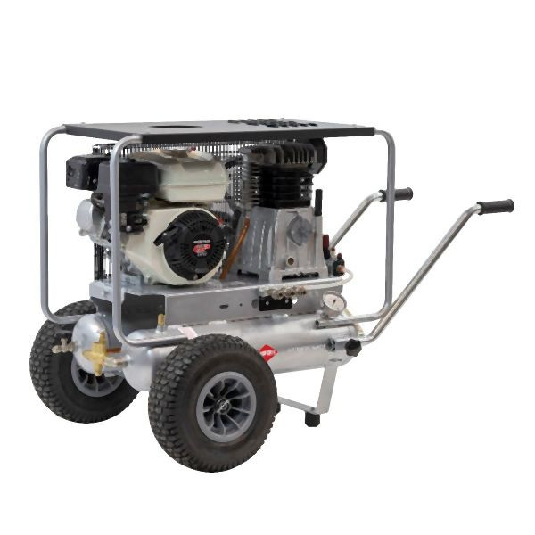 Airpress Benzinkompressor mit HONDA GX160 Motor BM 11+11/330 10 bar 4.8 PS/3.6 kW 247 l/min 2x11 l, 36755
