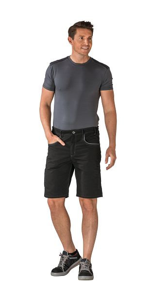 Planam DuraWork Shorts, schwarz/grau, Größe L, 2940052