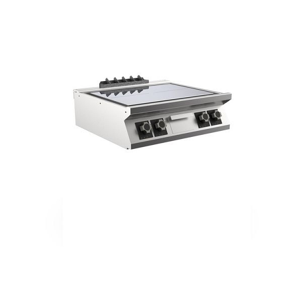 Mareno M1-700 Plancha mit 4 flachen Kochplatten, 80cm, 800(B)x750(T)x250(H)mm, PL78ET, 171.139
