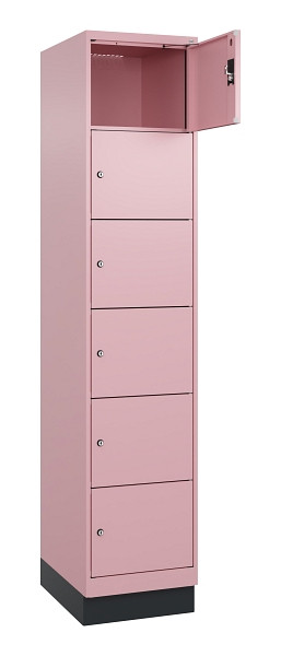 C+P Schließfachschrank Evolo PLUS, mit Sockel, 6 Fächer, 1950x400x500mm, 3015/30, 049020-126 S10024