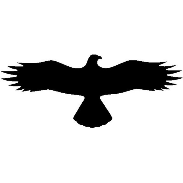 Stein HGS Aufkleber Bussard, Vogelschutz, weiß, 21.5882