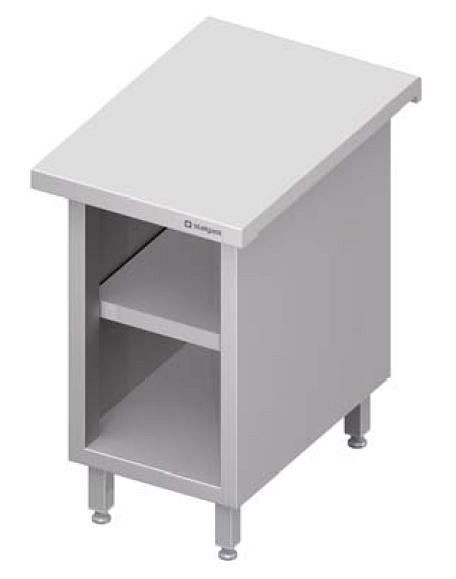 Stalgast Neutralausgabe "Free Flow" mit offenem Unterschrank 1500x735x880 mm Edelstahlabdeckung, FF15122