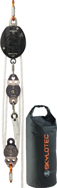 Skylotec Gordon Flaschenzugsystem Last-Gerät konfiguriert 4:1, Seillänge: 15 m, SET-438-4-15