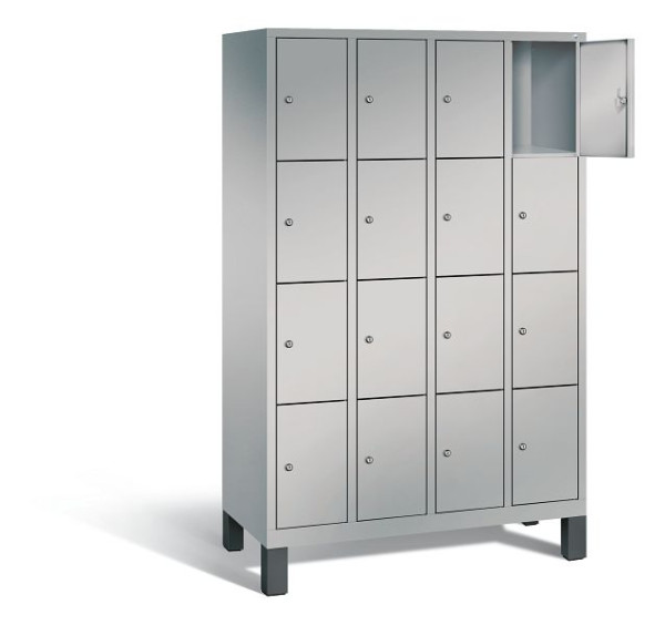 C+P Schließfachschrank Evolo, H1850xB1190xT500mm, Farbe: Weißaluminium, 48010-404 S10040