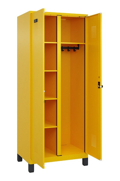 C+P Wäsche-/Garderobenspind Evolo PLUS, mit Füßen, 2 Abteile, 1950x800x500mm, 1, Drehriegel, 049610-22 S10022