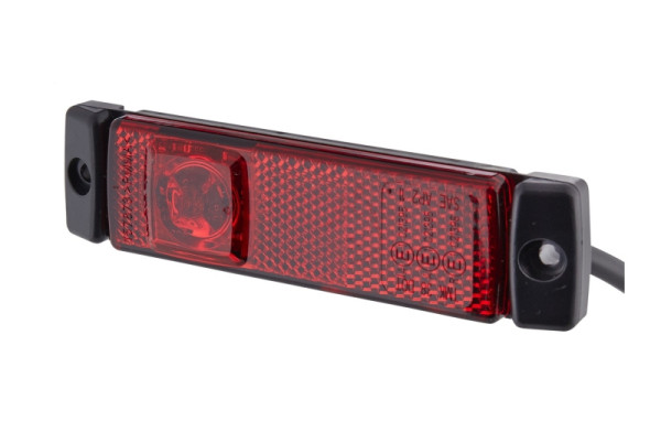 HELLA Schlussleuchte - LED - 24V - Anbau - Lichtscheibenfarbe: rot - Kabel: 300mm - links/rechts, 2TM 008 645-651