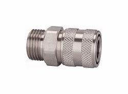 Riegler Schnellverschlusskupplung NW 7,2, Edelstahl 1.4305, Außengewinde, 107334