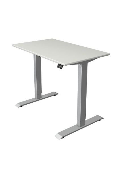 Kerkmann Kompakttisch B 1000 x T 600 mm, elektrisch höhenverstellbar von 740-1230 mm, lichtgrau, 10226111