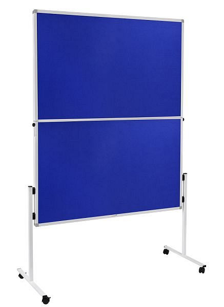 Legamaster Moderationswand ECONOMY klappbar, filbespannt, blau, 150 x 120 cm, 7-209400