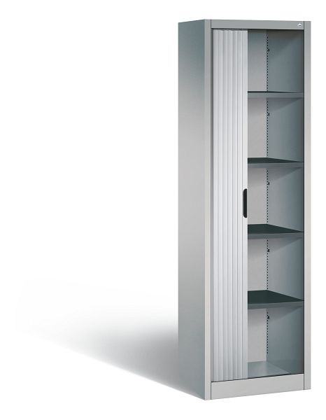 C+P Rollladenschrank Omnispace, H1980xB600xT420mm, Farbe: Weißaluminium, Griffmulde, 5 OH, 3200-00R S10043