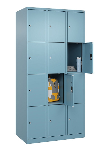 C+P Schließfachschrank Evolo PLUS, 12 Fächer, 1850x900x500mm, 0010/0010, 049000-304 S10021