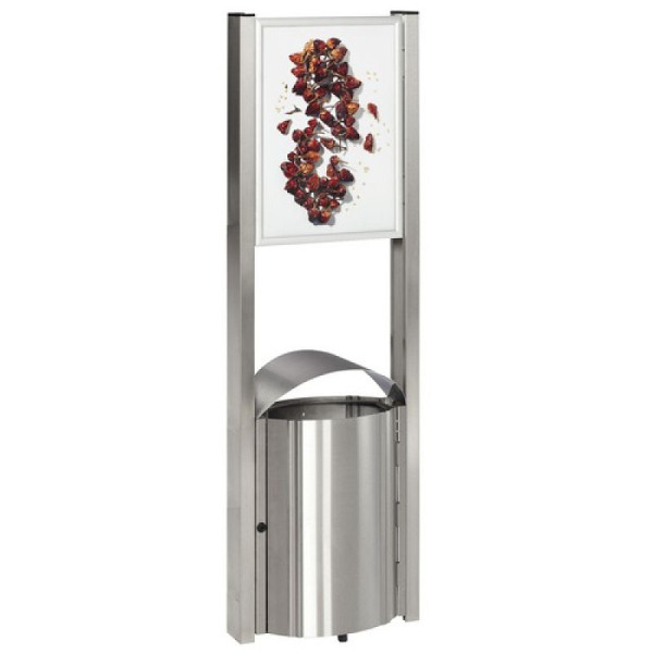 Stein HGS Abfallbehälter -Cubo Paco-, mobil mit Werbeflächen, 1800x580x350mm, 15937