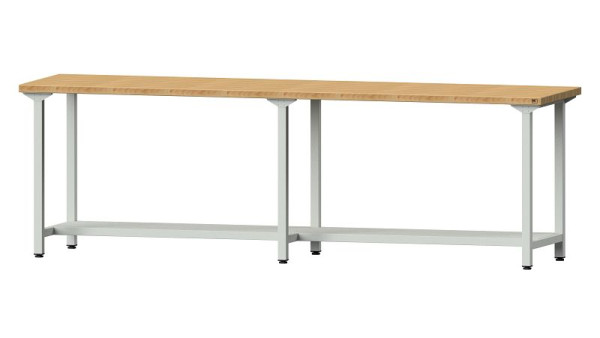 ANKE Werkbänke Arbeitstisch, Modell 91, 2800 x 700 x 890 mm, RAL 7035, BMP 40 mm, 400.449