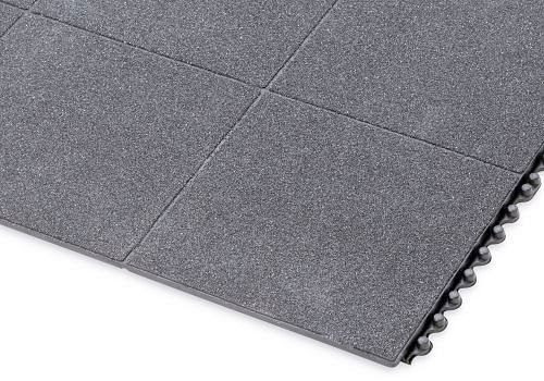 DENIOS Anti-Ermüdungsbelag CS 9.9, Nitril, ölbeständig, flexibles Stecksystem, 0,9 x 0,9 m, 162184