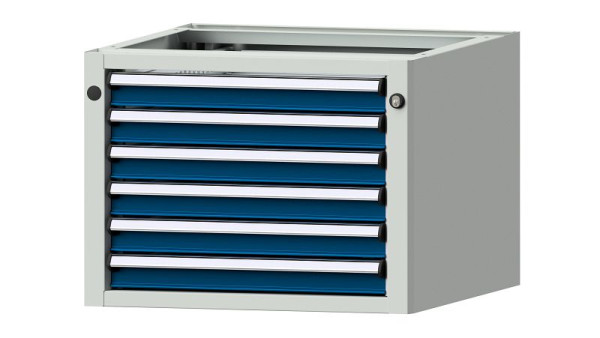 ANKE Werkbänke Unterbauschrank, Modell 1210 V, 570 x 615 x 420 mm, RAL 7035/5010, 402.020