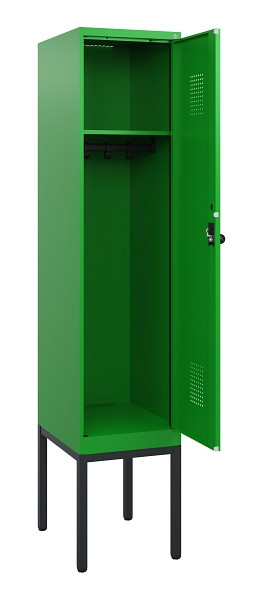 C+P Spind Evolo PLUS, Gestell, 1 Abteil, 1950x400x500mm, 6037/6037, Drehriegel, 0490305-12 S10037