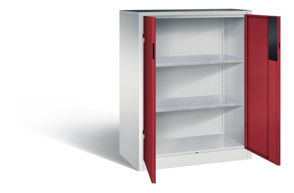 C+P Werkzeugschrank Acurado, H1200xB930xT500mm, Farbe: Lichtgrau / Rubinrot, Muldengriff, 8521-052 S10169