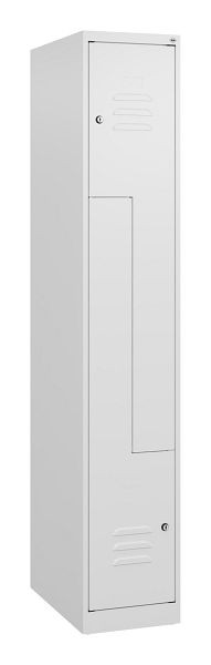 C+P Z-Spind Classic PLUS, 2 Abteile, 1700x300x500mm, 9016/9016, Zylinderschlösser, 0800037-102 S10024