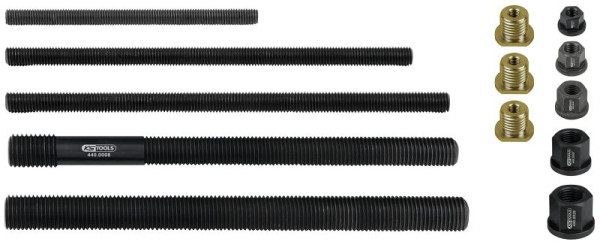 KS Tools Zugstangen-, Kragenmutter-, Adapter-Satz, 13-teilig, 440.0040