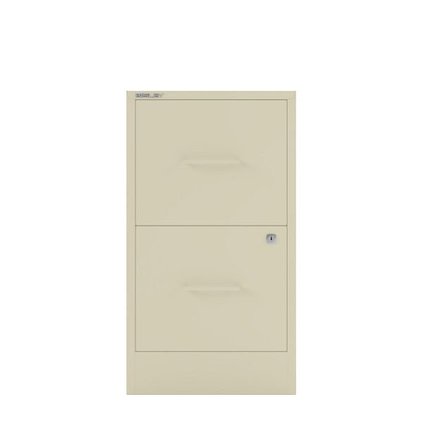 Bisley Home Filer, 2 HR-Schubladen, Stahlgriff, 669 hellelfenbein, PFA2SH669