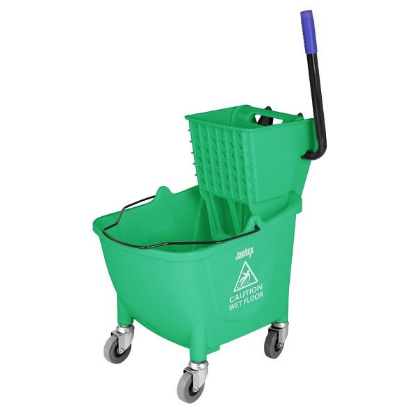 Jantex 30-Liter-Moppeimer mit Fußpedalauslösung, Grün, FW867