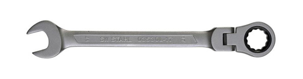 SW-Stahl Gabelringratschenschlüssel, 17 mm, mit Gelenk, 03530L-17