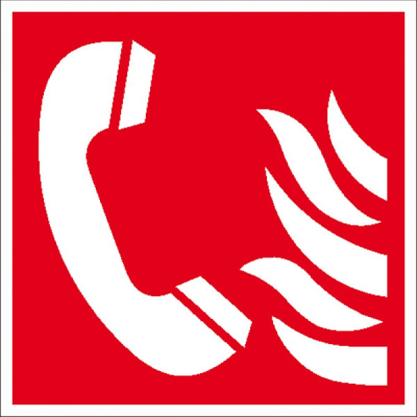 Stein HGS Brandschutzschild, Brandmeldetelefon, 150 x 150 mm / Folie, 38.a5170