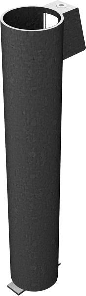 Schake Bodenhülse mit Feststellvorrichtung für Ø 60 / 76 mm Rohrpfosten, für Ø 76 mm Rohrpfosten, 500 mm lang, 473_51