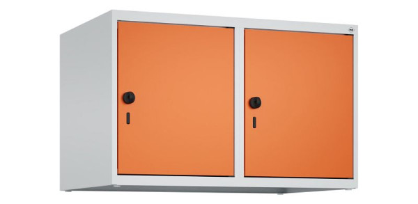 C+P Schrankaufsatz Classic PLUS, Aufsatzschrank, 7035/2004, Drehriegel, 500x800x500mm, 2 Abteile, 080090-22 S10030