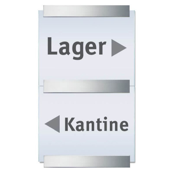 Stein HGS Clear Wandschild, Aluminium, Wandmontage, 60030.0001