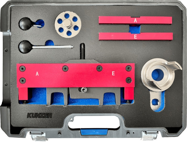 Kunzer Motor-Einstellwerkzeugsatz PORSCHE Für Reparaturarbeiten an 2.7-, 2.9-, 3.4-, 3.6-, 3.8- und 4.0-Liter-Motoren der Baureihe MA1, 77M711