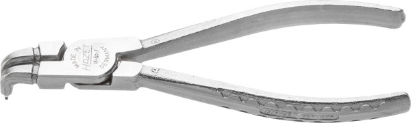 Hazet Sicherungsring-Zange, Norm: DIN 5256 Form D, Oberfläche: verchromt, Spitze stahlgrau, Länge: 140 mm, 1846B-1