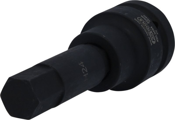 KS Tools 1" Kraft-Bit-Stecknuss Innensechskant, lang, 24mm, 450.0494