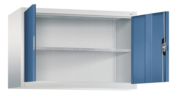 C+P Aufsatzschrank Acurado, H790xB1200xT400mm, Farbe: Lichtgrau / Fernblau, Muldengriff, 9465-009 S10070