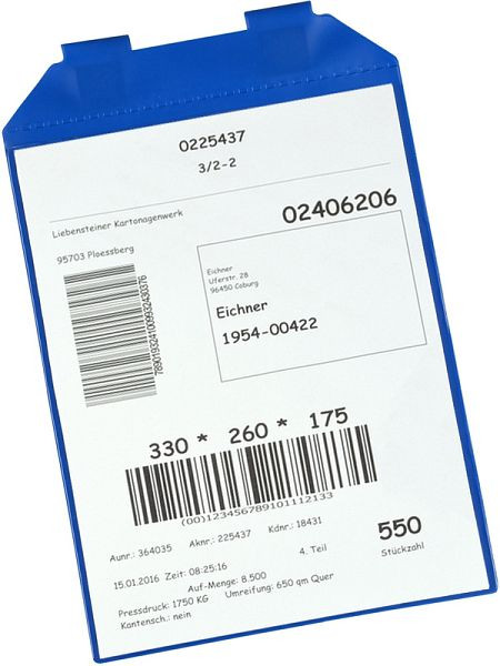 Eichner Magnetische Dokumentenhülle, Format: DIN A4, 225 x 305 mm, VE: 5 Stück, 9218-03027