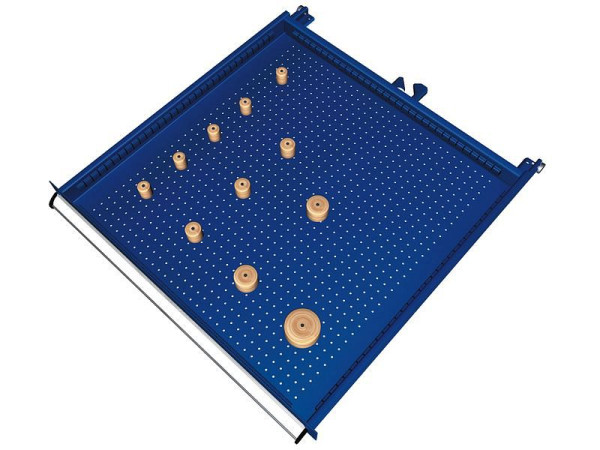 KLW Einteilungsmaterialsatz für Schubladen Fachhöhe 50 bis 400 mm in SGB - Schrank, Schrankgröße 725 x 750 mm B x T, SGB-B09-030