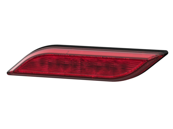 HELLA Nebelschlussleuchte, Shapeline Style, LED, 12/24V, schlank, geklebt, Lichtscheibenfarbe: rot, Stecker: AMP, 2-polig, hinten links, 2NE 013 343-011