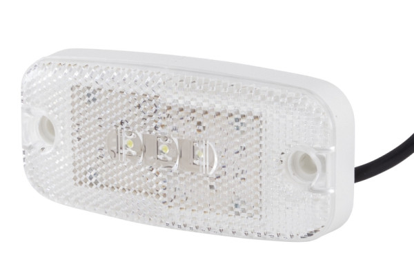 HELLA VALUEFIT Positionsleuchte, Valuefit, LED, 12/24V, Anbau/Schraubanschluss, Lichtscheibenfarbe: glasklar, LED-Lichtfarbe: gelb, vorne, 2PG 357 008-031