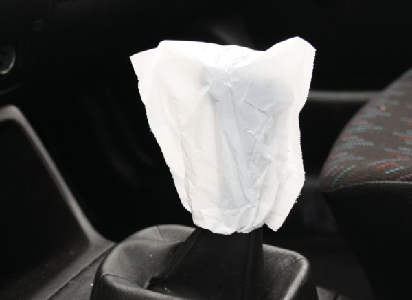 KS Tools Einweg-Schalthebelschoner, weiß, VE: 500 Stück, 500.8092