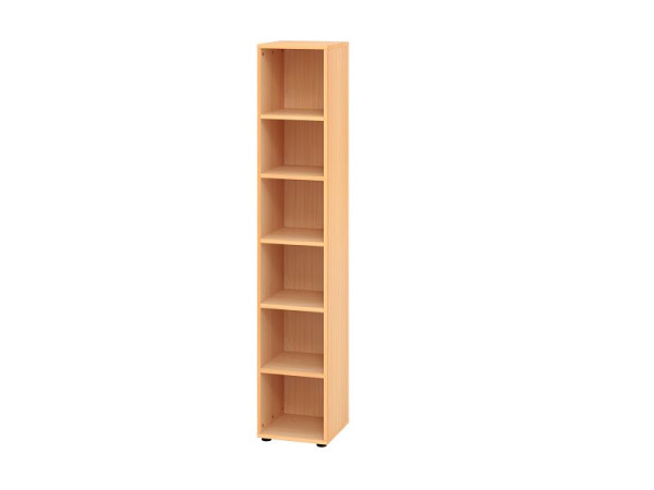 Hammerbacher Regal schmal 6OH 964RE Buche, 40 x 40 x 215,4 cm, V964RE/6