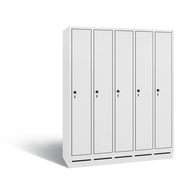 C+P Spind Evolo, 5 Abteile, H1800xB1480xT500 mm, Weiß/HPL Weiß, 48020-50 S10734