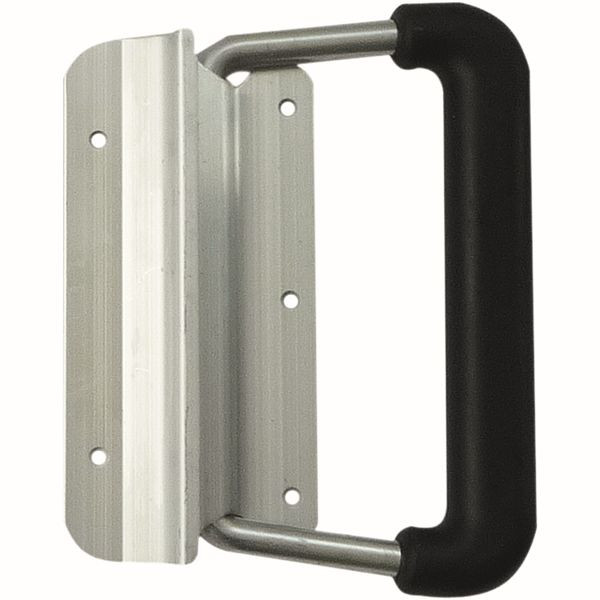 ZARGES Comfort-Federfallgriff, schwarz, extra breit, mit Kunststoffummantelung, passend für K470 und K424 XC, 859965